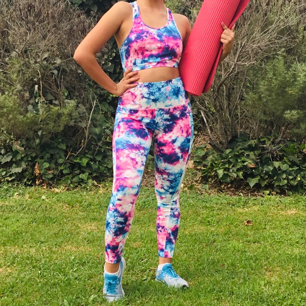 Cotton Candy Tie Dye Workout Set